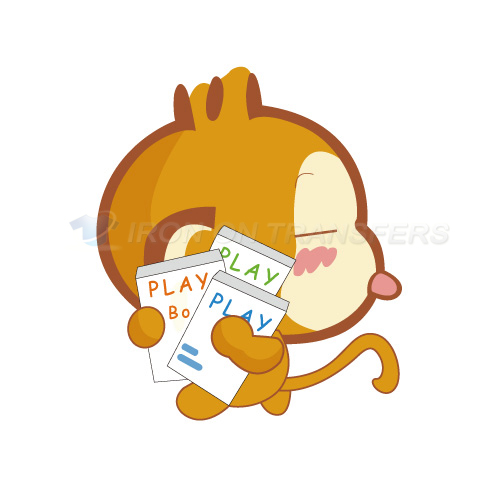 Monkey Iron-on Stickers (Heat Transfers)NO.8661